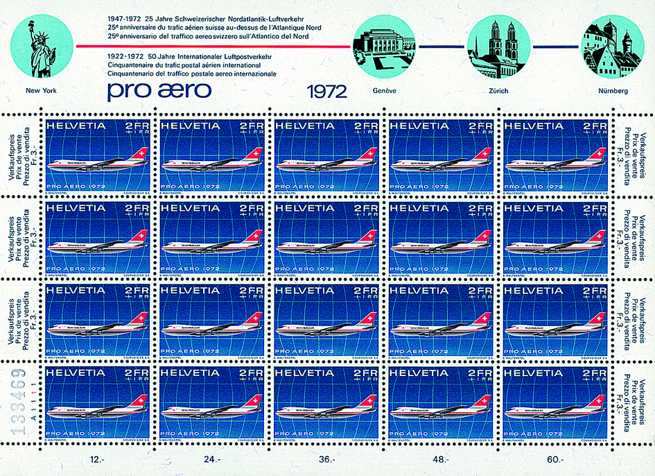 2+1 Fr. Swissair Jumbo-Jet