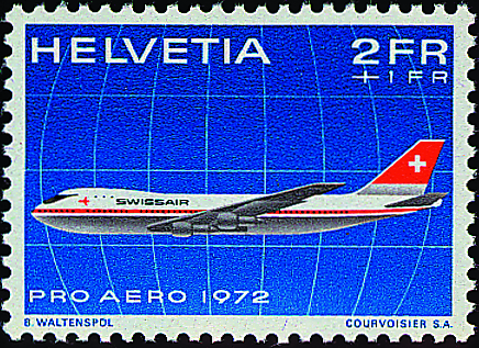 2+1 Fr. Swissair Jumbo-Jet
