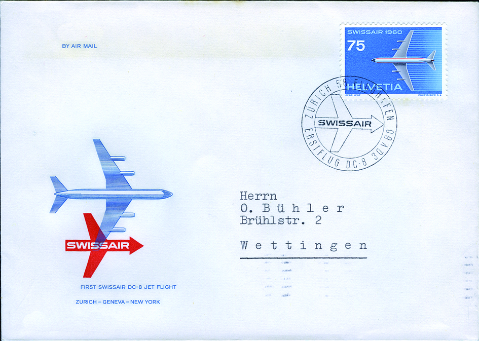 1960, SWISSAIR, Zürich-New York