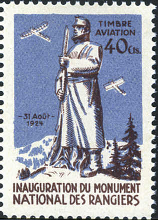 1924, Einweihung Soldatendenkmal "Les Rangiers"
