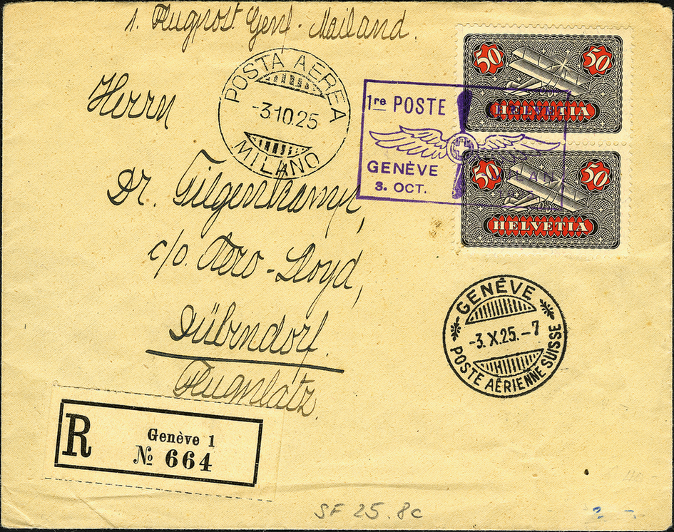 1925, Genève-Mailand