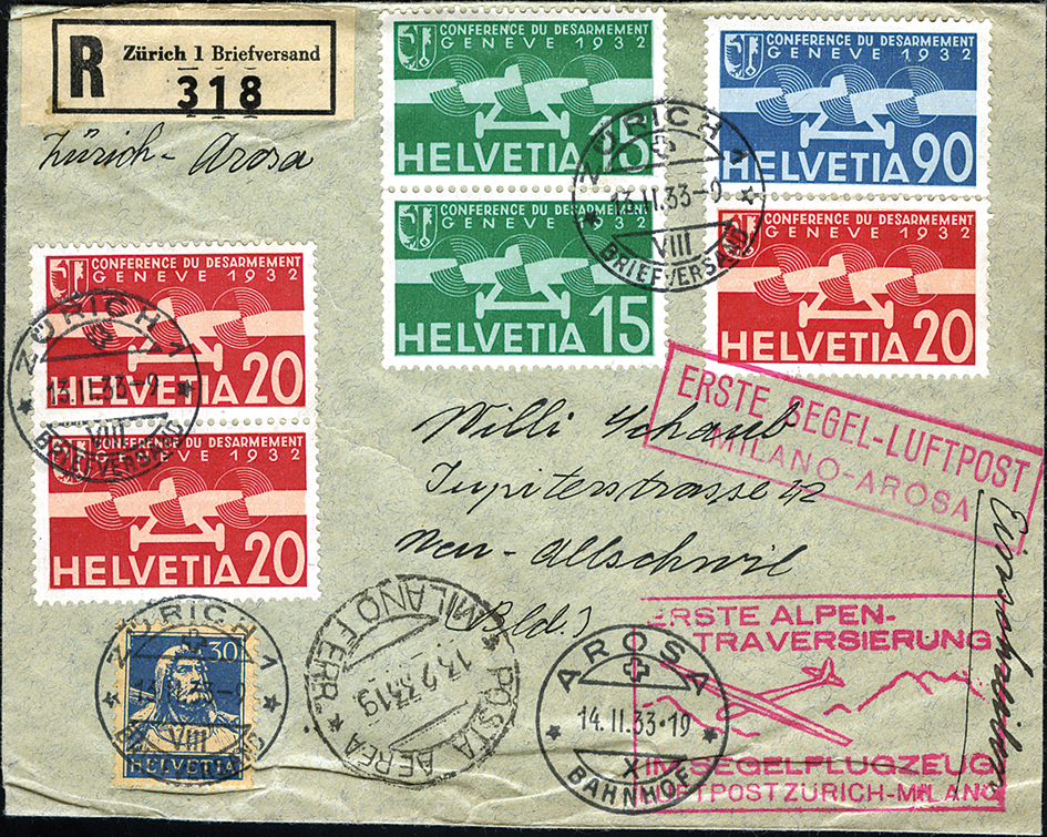 Schleppsegelflug Zürich-Milano