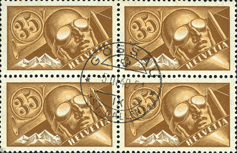 35 Rp. Pilot, braun-hellbraun