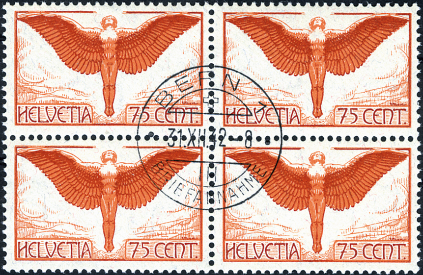 75 Rp. Ikarus, orange-braunviolett