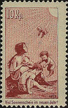 10 Rp. rotbraun