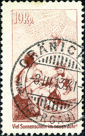 10 Rp. rotbraun