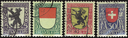 1924 Kantons- und Schweizer Wappen