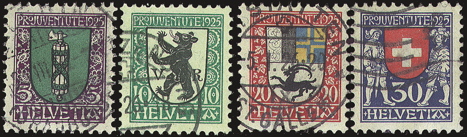 1925, Kantons- und Schweizer Wappen