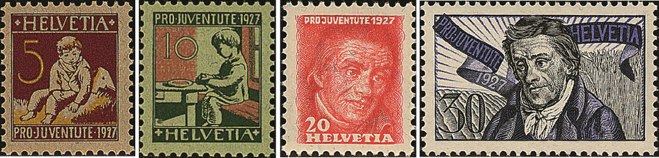 1927, Pestalozzi-Gedenkmarken