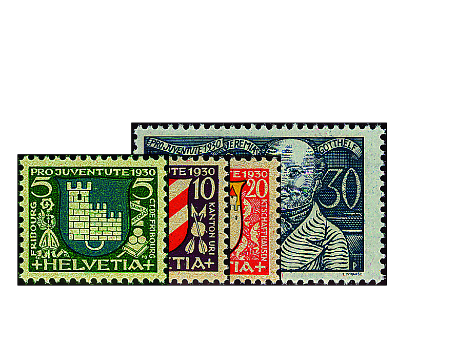 1930, Städtewappen und Bildnis Jeremias Gotthelfs