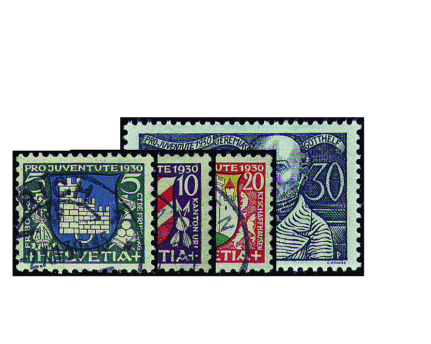 1930, Städtewappen und Bildnis Jeremias Gotthelfs