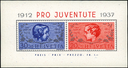 1937, Jubiläumsblock 25 Jahre Pro-Juventute-Marken
