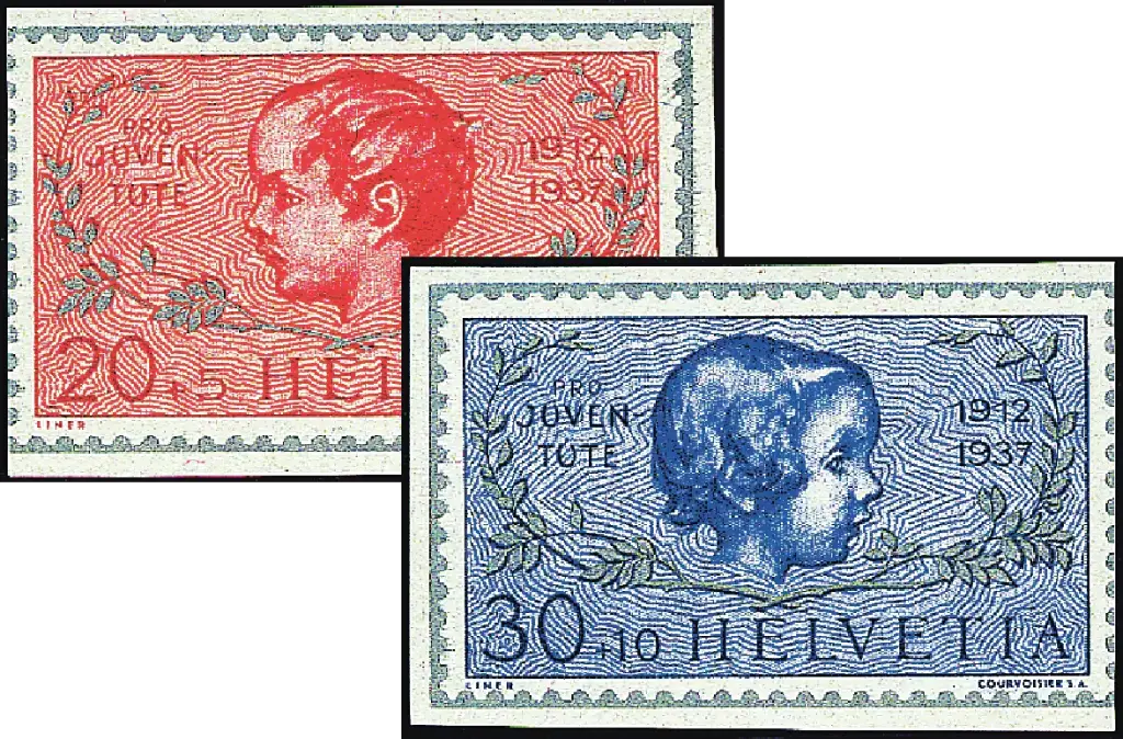 1937, 25 Jahre Pro-Juventute-Marken