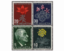 1947, Bildnis Jacob Burckhardts und Alpenblumenbilder