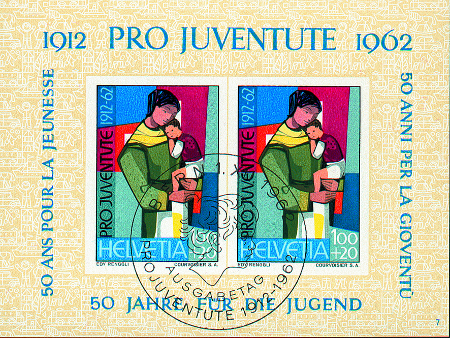 1962, 50 Jahre Pro-Juventute-Marken