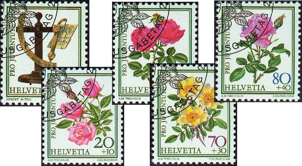 1982, Tag der Briefmarke, Rosen III