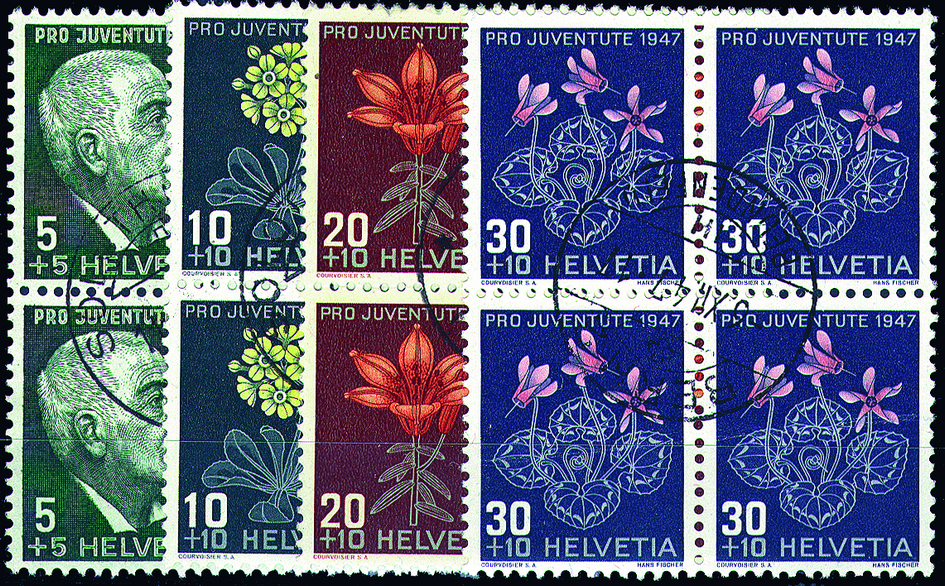 1947, Bildnis Jacob Burckhardts und Alpenblumenbilder