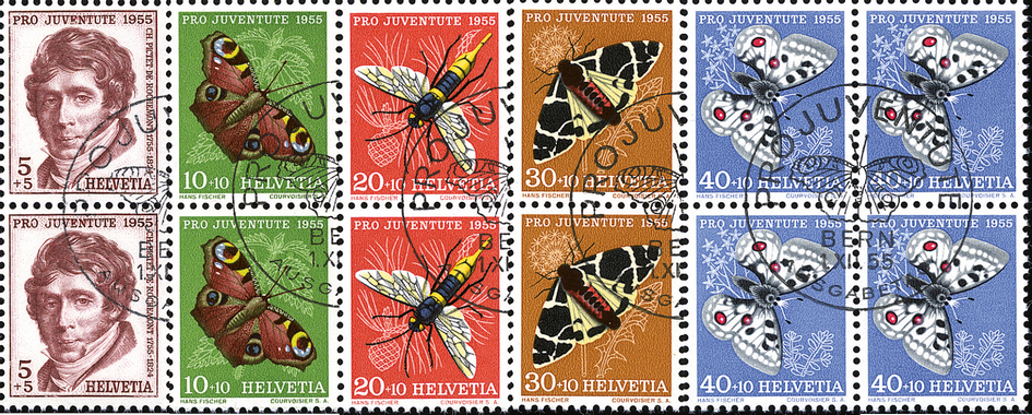 1955, Bildnis Charles Picet-de-Rochemonts und Insektenbilder