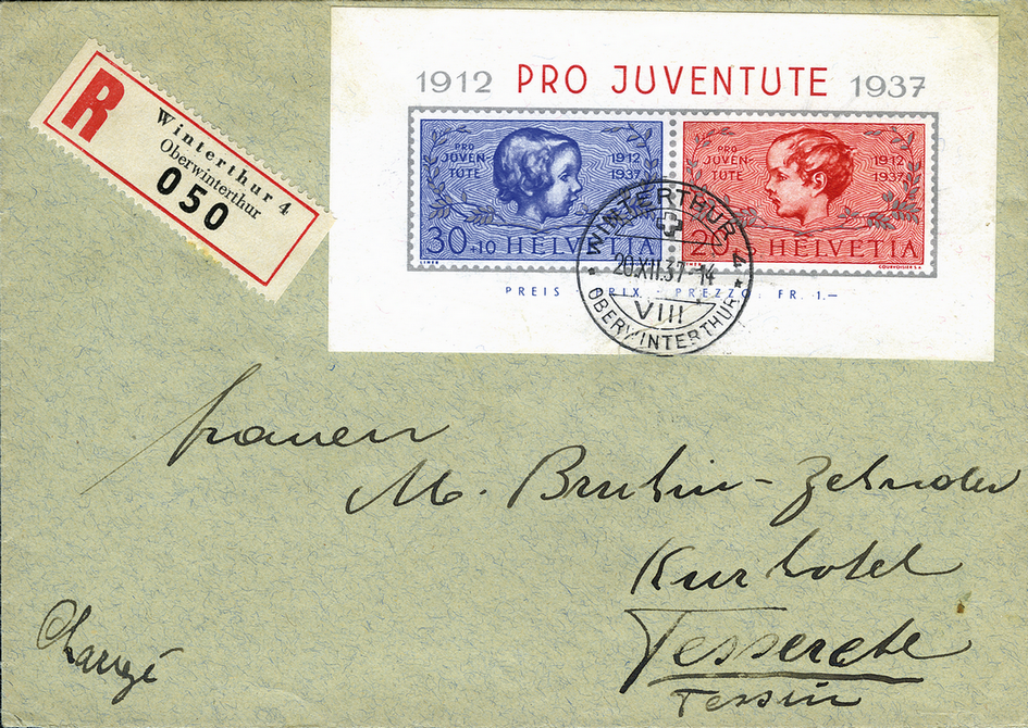 1937, 25 Jahre Pro-Juventute-Marken