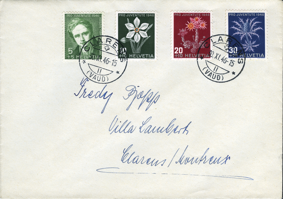 1946, Bildnis Rudolphe Toepffers und Alpenblumenbilder