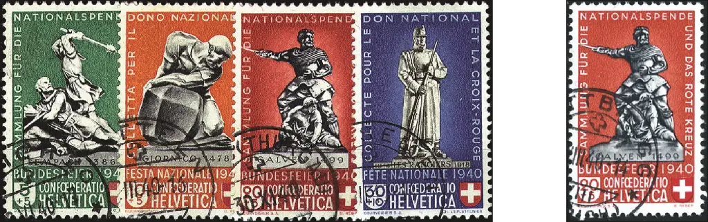 1940, Geschichtliche Motive und Geänderter Sockel