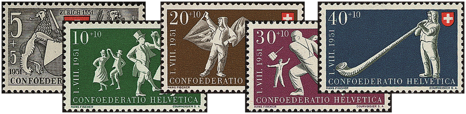 1951, Zürich 600 Jahre in der Eidgenossenschaft und Volksspiele