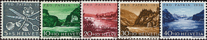 1956, Sinnbilder, Seen und Wasserläufe