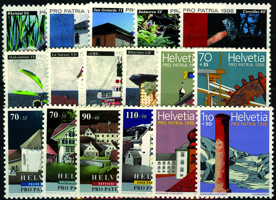 1996-1999, Pro Patria Komplett-Kollektion