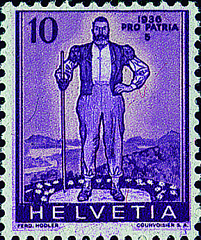 1936, Pro Patria (Eidgenössische Wehranleihe), &quot;Heller Boden&quot;