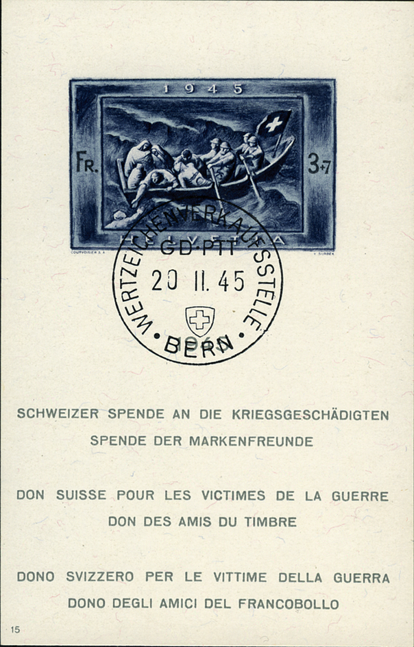 1945, Schweizer Spende an die Kriegsgeschädigten