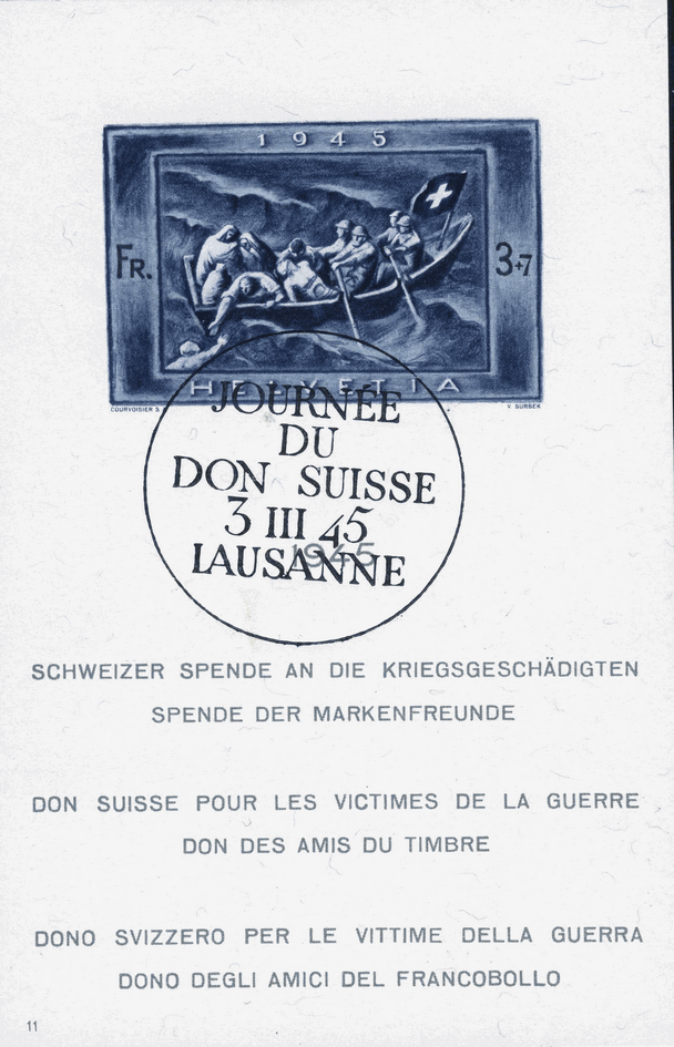 1945, Schweizer Spende an die Kriegsgeschädigten