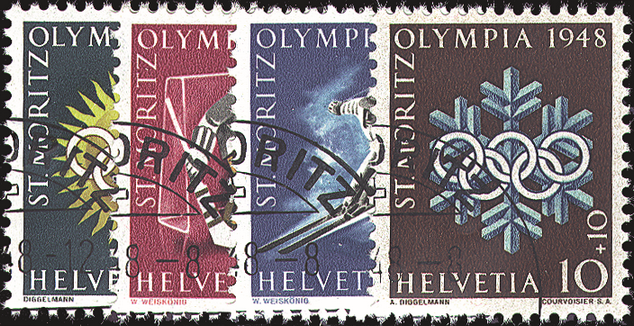 1948, die Olympischen Winterspiele in St. Moritz