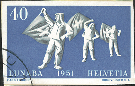 1951, Nationale Briefmarkenausstellung in Luzern (LUNABA)
