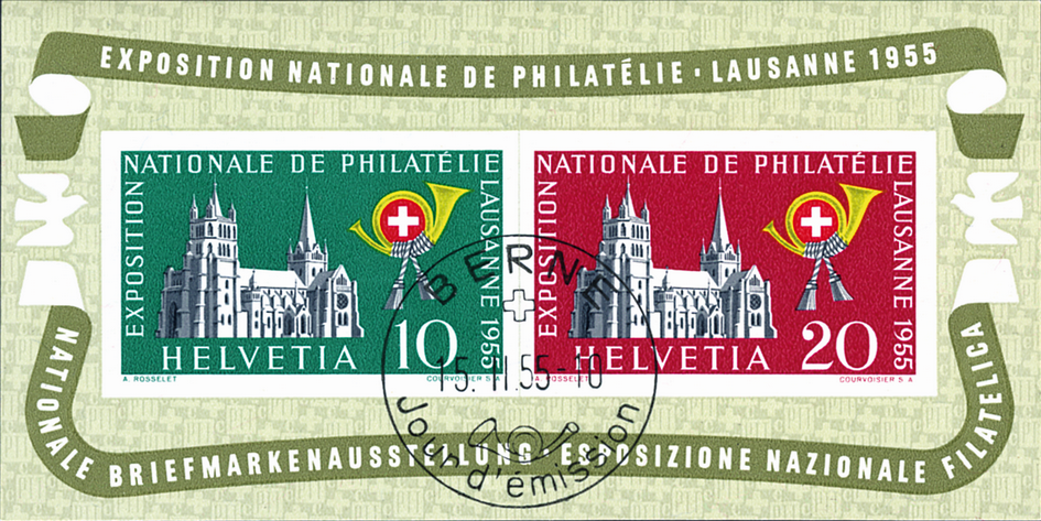 1955, Nationale Briefmarkenausstellung in Lausanne