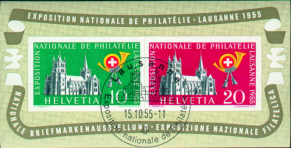 1955, Nationale Briefmarkenausstellung in Lausanne