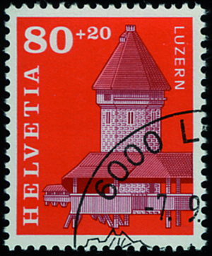 1993, Zugunsten der Kapellbrücke in Luzern