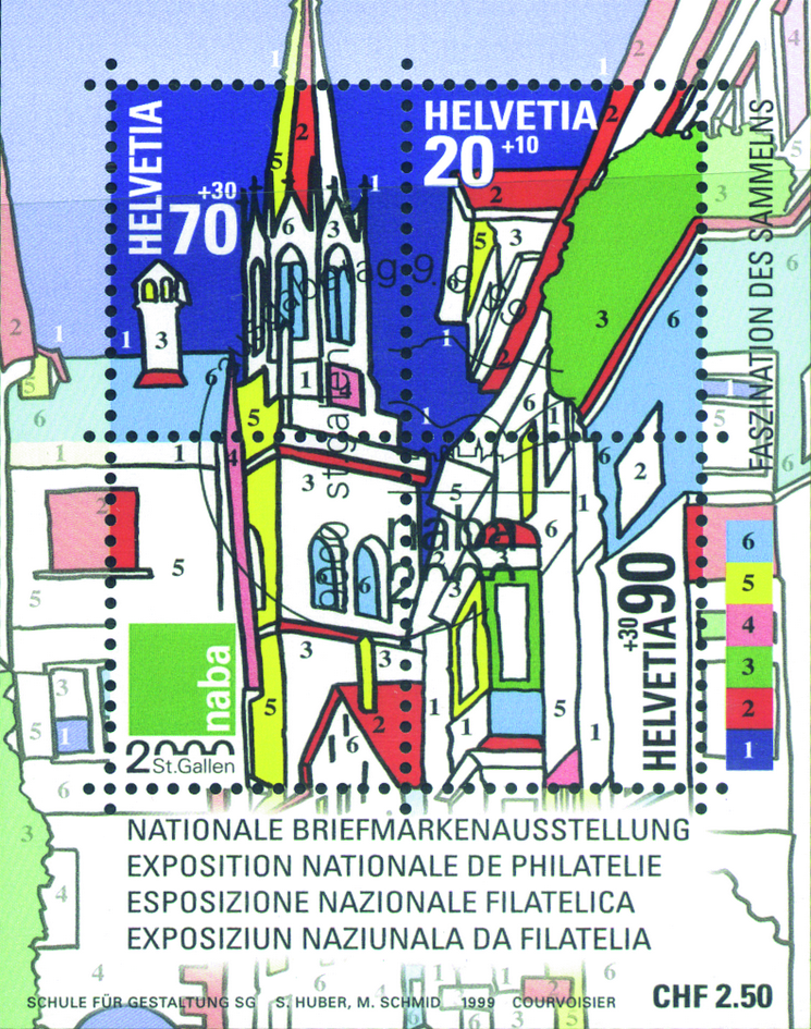 1999, Nationale Briefmarkenausstellung St.Gallen (NABA 2000) I