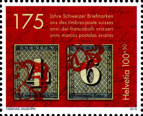 2018, 175 Jahre Schweizer Briefmarken
