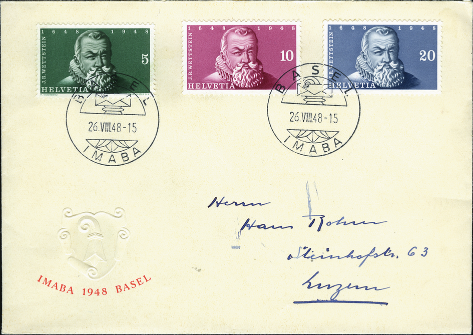 1948, Internationale Briefmarkenausstellung in Basel (IMABA)