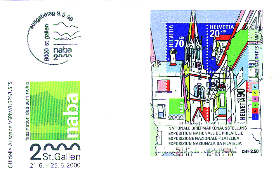 1999, Nationale Briefmarkenausstellung St.Gallen (NABA 2000) I