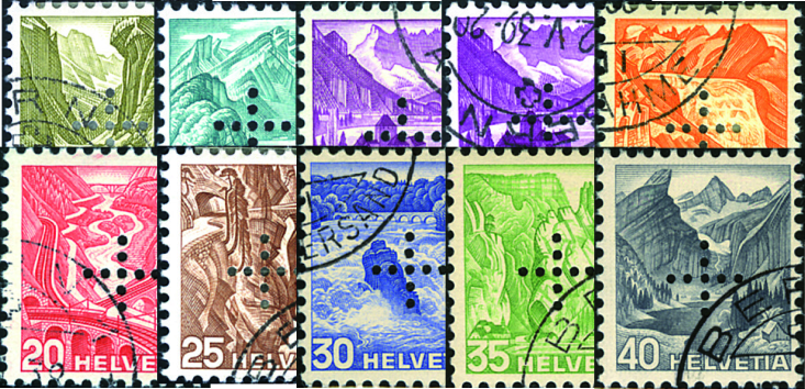 1935-1937, Landschaftsbilder in Stichtiefdruck