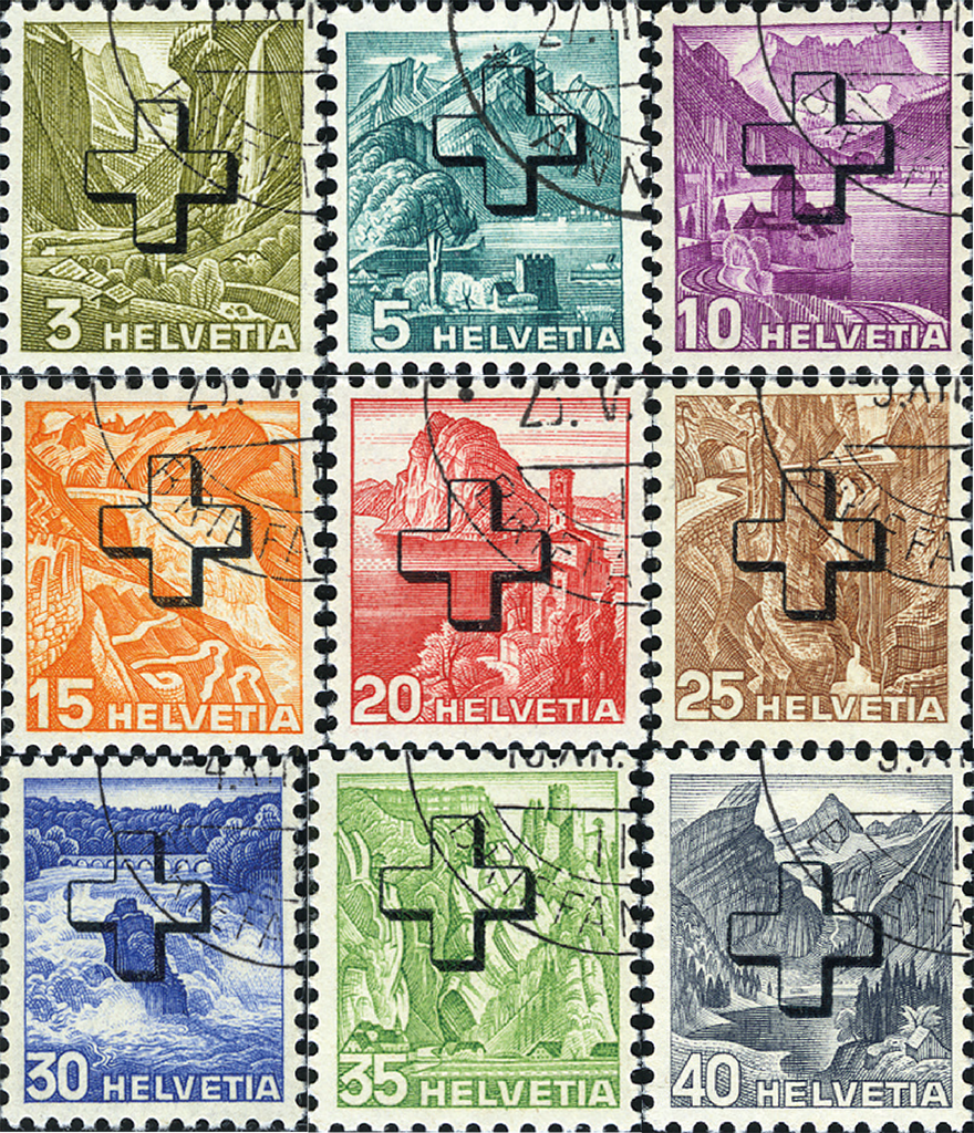 1938, Landschaftsbilder in Stichtiefdruck