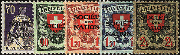 1935-1937, Helvetia mit Schwert-Wappen