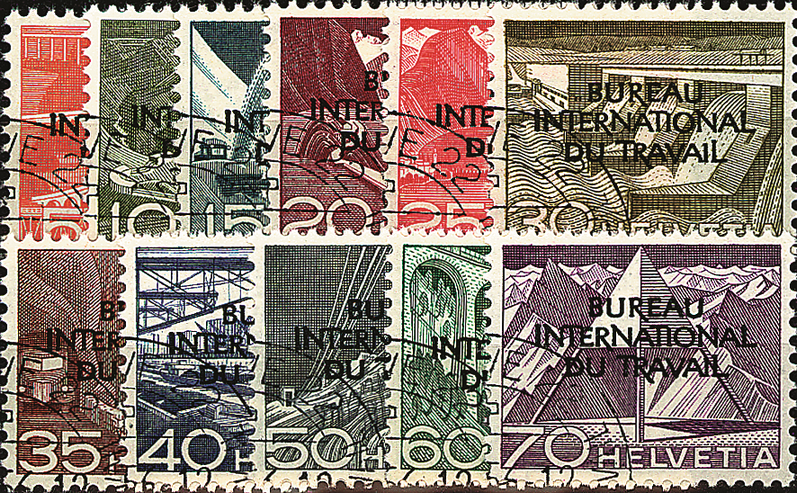 1950, Geänderter dreizeiliger Aufdruck