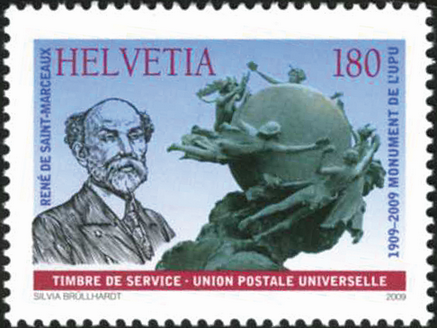 180 Rp. 100 Jahre Weltpostdenkmal