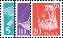 1935-1943, Krankenpflegerinnen und Bildnis Henri Dunants, Kreidepapier, glattes Papier