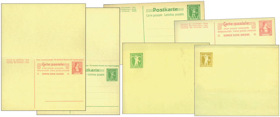 1907, Ganzsachen-Kollektion (200g)