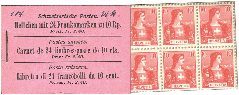 1907, Helvetia, rot