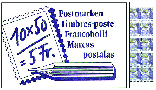 1988, Postbeförderung, violett-weiss