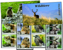 2014, Wildtiere, 4 Markenheftchen